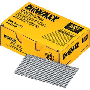 16 Gauge Angled Finish Nails - 1-1/2", Smooth, Galvanized, 20°, Chisel, Steel, Box
