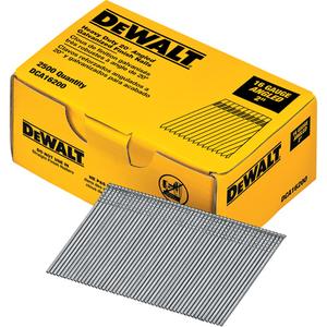 16 Gauge Angled Finish Nails - 2", Smooth, Galvanized, 20°, Chisel, Steel, Box