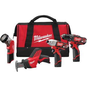 M12™ Cordless 4 Tool Combo Kit - Lithium-Ion