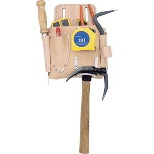 Drywall Tool Pouch - Leather, Beige, 7, Tool Holder