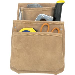 Drywall Pouches - Leather, Tan, 3, Multiple Tool Holder