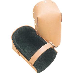 Hard Shell Knee Pads - Buckle, Foam, Leather