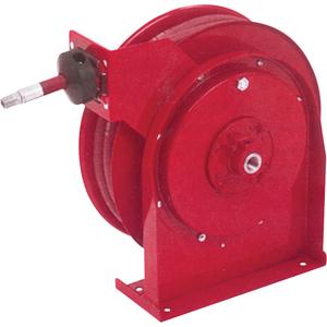 Hose Reels - Air/Water, Single Hose, 3/8", 25', 1/4" NPTM, 300 psi, 12.875", 12.375", 5.625", 1/4" NPTF, 3/8" NPTF, Spring, 20