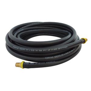 Topflex Lock-On Hoses - Air/Water, 1/4", 500', 250 PSI, Rubber, Black
