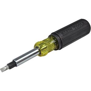 Heavy-Duty Multi-Bit Screwdriver/Nut Driver - Cushion Grip, 7-9/10", 2.95"