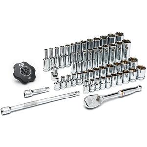 6-Point SAE/Metric Mechanics Tool Set - 1/4", Hand/Standard, Deep/Standard, 51