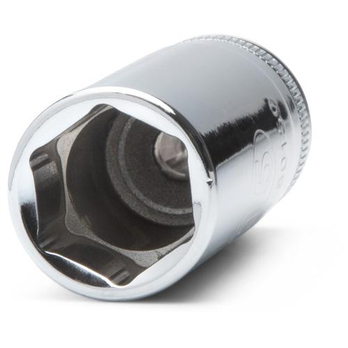 6-Point Metric Socket Set - 1/4", Hand/Standard, Deep, 13, Assortment of Sockets, ASME B107.5M, ANSI, Full Lifetime, Full Polish Chrome - Image 3