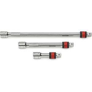 3-Piece 1/4" Drive Locking Extension Set - Full Lifetime, 1/4" Drive Locking Extensions (2", 3" & 6")