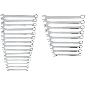 12 Point Long Pattern Wrench Set - 24, Imperial and Metric, Combination