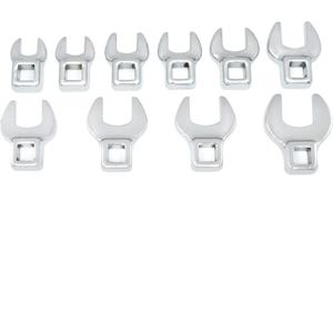 3/8" Drive Wrench Set - 10, Metric, Crowfoot, Full Lifetime, 10mm to 17mm Crowfoot Wrenches