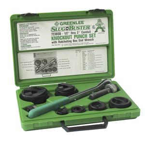 Knockout Kit with Ratchet and SlugBuster® Punches - Up to 0.135", Variable, Manual, Knockout, Slug-Buster®