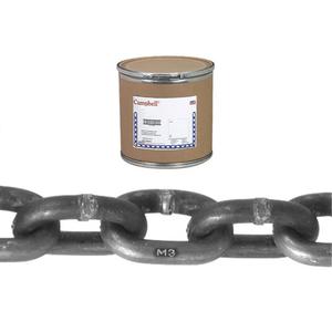 Campbell® Proof Coil Chain - 1900 lbs. (0.95 tons), 275' (83.8 m), Grade 30, 5/16", Low Carbon Steel, Galvanized, 4 to 1, Half Drum