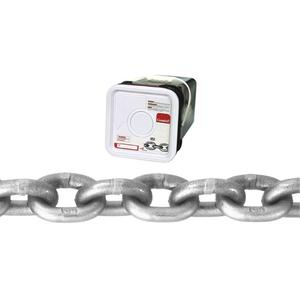 High Test Chain - 2600 lbs. (1.3 tons), 100' (30.4 m), Grade 43, 1/4", Carbon Steel, Bright
