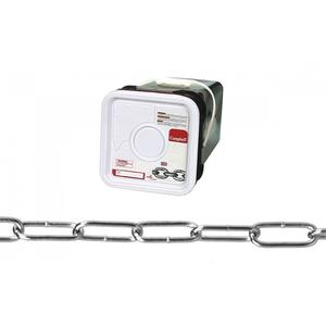 Handy Link Chain - 255 lbs. (0.1275 tons), 500' (152.4 m), Not Graded, #120, Low Carbon Steel, Zinc Plated