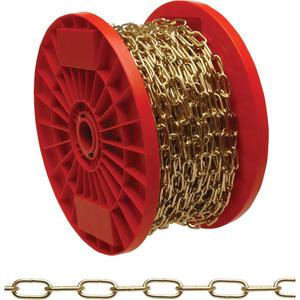Craft Oblong Decorator Chain - 13 lbs. (0.0065 tons), 197' (60.1 m), Not Graded, #100, Steel, Painted, Black