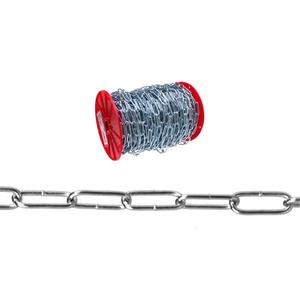 Handy Link Chain - 255 lbs. (0.1275 tons), 175' (53.3 m), Not Graded, #120, Low Carbon Steel, Zinc Plated