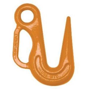 Sorting Hook - Eye Sling Hook, 15000 lbs. (7.5 tons), Forged Alloy Steel, Grade 80, 2-13/16", Painted, Orange
