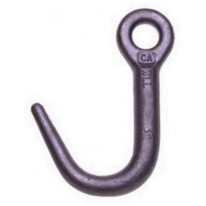Cam-Alloy® J-Hook - Eye Sling Hook, 2250 lbs. (1.125 tons), Forged Alloy Steel, Grade 80, Bright