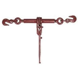 Load Binder - 5400 lbs. (2.7 tons), 5/16" - 3/8", Ratchet Tie Down, Painted, Red
