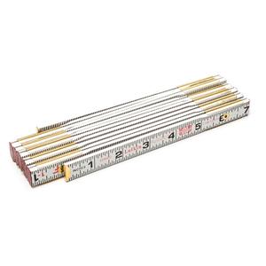 Folding Wood Rule - 6', 5/8", 1/6", Wood