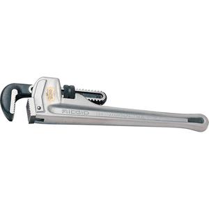 Straight Pipe Wrench No.812 - Aluminum, 12", 2", Plain