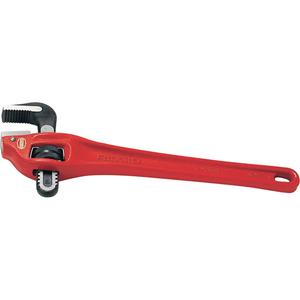 Heavy-Duty Offset Pipe Wrench #14 - Iron, 14", 18", 24", 2", Powder Coated, 14, 350, 2, 50