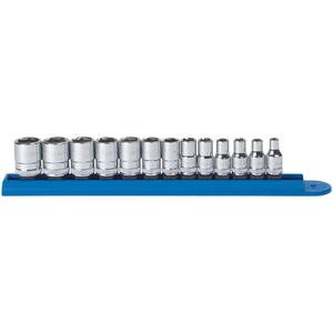 6 Point Standard Metric Socket Set - 1/4", Hand/Standard, Standard, 13, Full Lifetime, 1/4" Drive 6 Point Standard Metric Socket 4mm, 1/4" Drive 6 Point Standard Metric Socket 5mm, 1/4" Drive 6 Point Standard Metric Socket 5.5mm