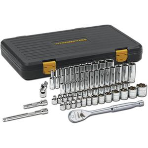 6 Point 120XP™ SAE/Metric Mechanics Tool Set - 3/8", Hand/Standard, Deep/Standard, 56, Full Lifetime, 3/8" Drive 6 Point Standard SAE Socket 1/4", 3/8" Drive 6 Point Standard SAE Socket 5/16", 3/8" Drive 6 Point Standard SAE Socket 3/8"