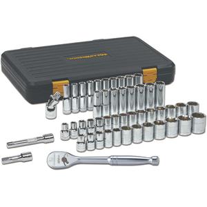 6 Point 120XP™ SAE/Metric Mechanics Tool Set - 49, Full Lifetime, 1/2" Drive Universal Joint, 1/2" Drive 6 Point Standard SAE Socket (7/16", 1/2", 9/16", 5/8", 11/16", 3/4", 13/16", 7/8", 15/16", 1", 1-1/16"