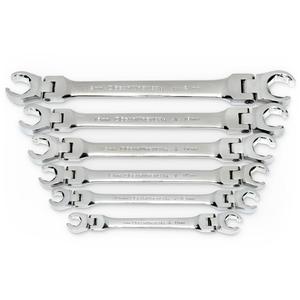 Wrench Set - 6, Metric, Flare Nut/Flex Head, Full Lifetime, 9mm x 11mm, 10mm x 12mm, 13mm x 14mm, 15mm x 17mm, 16mm x 18mm, 19mm x 21mm