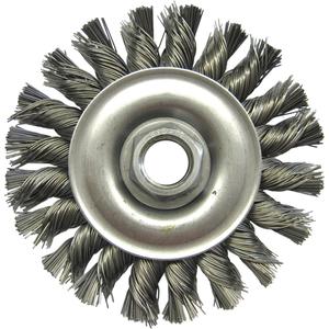 Wire Wheel Brushes - 4", 6", 8", 1/2", 0.02", Steel, 5/8"-11, Standard, 20, 20000