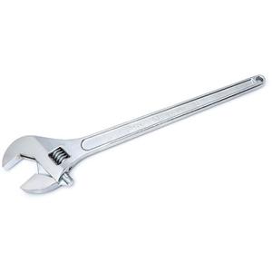 Adjustable Tapered Handle Wrench - Carded - 24", 2-7/16"/62 mm, Chrome/Polished, Plain, Full Lifetime