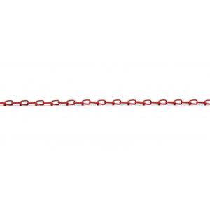 Inco Double Loop Chain - 90 lbs. (0.045 tons), 150' (45.72 m), Not Graded, #3, Low Carbon Steel, Poly Coated, Red