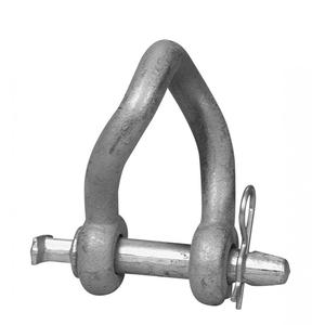 Campbell® Short Body Twisted Clevis - Galvanized, 7/8", 3/4", 16,000 lbs., Steel, T-Handle