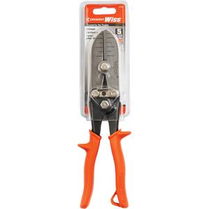 5-Blade Hand Crimper - 10", Full Lifetime, High Carbon Steel, Non-Slip Cushion Grip