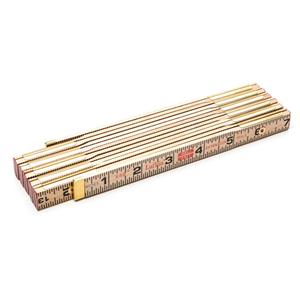 Folding Rule - 6', 1/16", Wood, Limited Lifetime