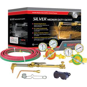 Silver Medium-Duty Welding & Cutting Outfits - Victor® Equivalent, 1/2", 1/4"