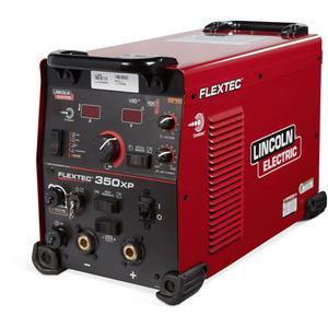 Flextec® 350XP Standard Multi-Process Power Source - 380 V/575 V, 3 Ph, 50/60 Hz, 8.5 ft (2.6m) Input Power Cord, Flextec® 350X Empty 4-Pack Rack (K3400-2), 17" x 13" x 24" (432 mm x 330 mm x 609 mm)