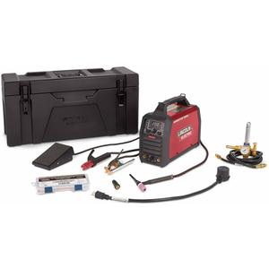 Sprinter™ 180Si Case & TIG One-Pak® Lightweight Invertor Welding Machine - 120 V/230 V, 1 Ph, 60 Hz, (1) Sprinter™ 180Si Welder, (1) Insulated Electrode Holder and Cable, (1) Heavy Duty Work Clamp and Cable