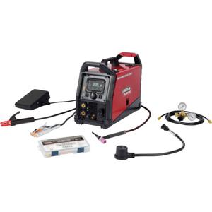 Square Wave® 205 TIG Welder - 120 V/230 V, 1 Ph, Square Wave 205 TIG Welder; K5339-17F-1 Caliber 17 TIG Torch Ready-Pak®; K870 Foot Amptrol™; Gas Regulator/Flowmeter & 10 ft (3 m) Gas Hose Kit; Stick Electrode Holder 200A; Ground Clamp & Cable; 120 & 230V Adapter; Caliber® 17/18/26 Series TIG Torch Expendables Kit - 0.040"-3/32" (KP4760-MD); Caliber® 17 Series TIG Torch Ready Pak - Rigid