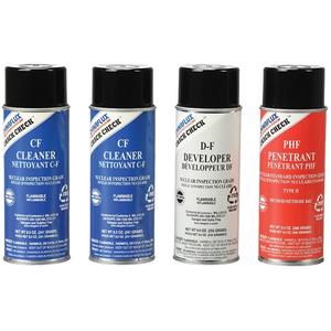 Crack Check™ Kit - Kit, (2) PHFA SDS Penetrant; (1) DFA SDS Nuclear Developer; (1) CFA SDS Nuclear Cleaner