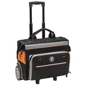 Tradesman Pro™ Rolling Tool Bag - Black/Orange, Ballistic Polyester, 24, 19'' (48.3 cm), 14'' (35.6 cm), 12.5'' (31.8 cm), Zipper