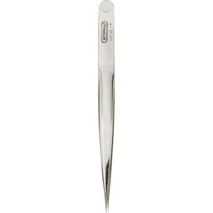 Industrial Tweezers with Strong Sharp Tip - 4-1/2", Fine, Stainless Steel