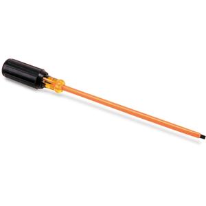 Insulated, Slot Cabinet Tip Screwdrivers - 1000 V, 7-3/4", Slot, 3/16", 4"