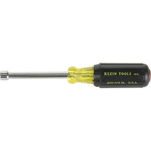 Nut Drivers - 3" Shafts - 5/16", 6-3/4", Magnetic, Cushion Grip, 6", Yellow