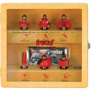 Starter Router Bit Set with 1/2" Shanks - 6