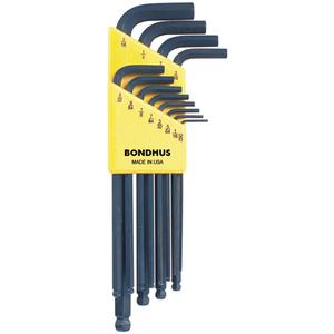 Balldrive L-Style Hex Key Set - 12, L Shape, Hex