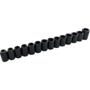 Metric Socket Set - 1/2", Impact, Standard, 15, 6