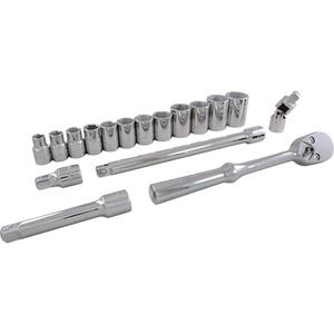 SAE Socket Set - 1/2", Hand/Standard, Standard, 17