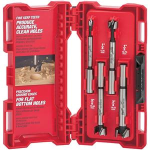 Forstner Wood Bit Set - 4, Steel